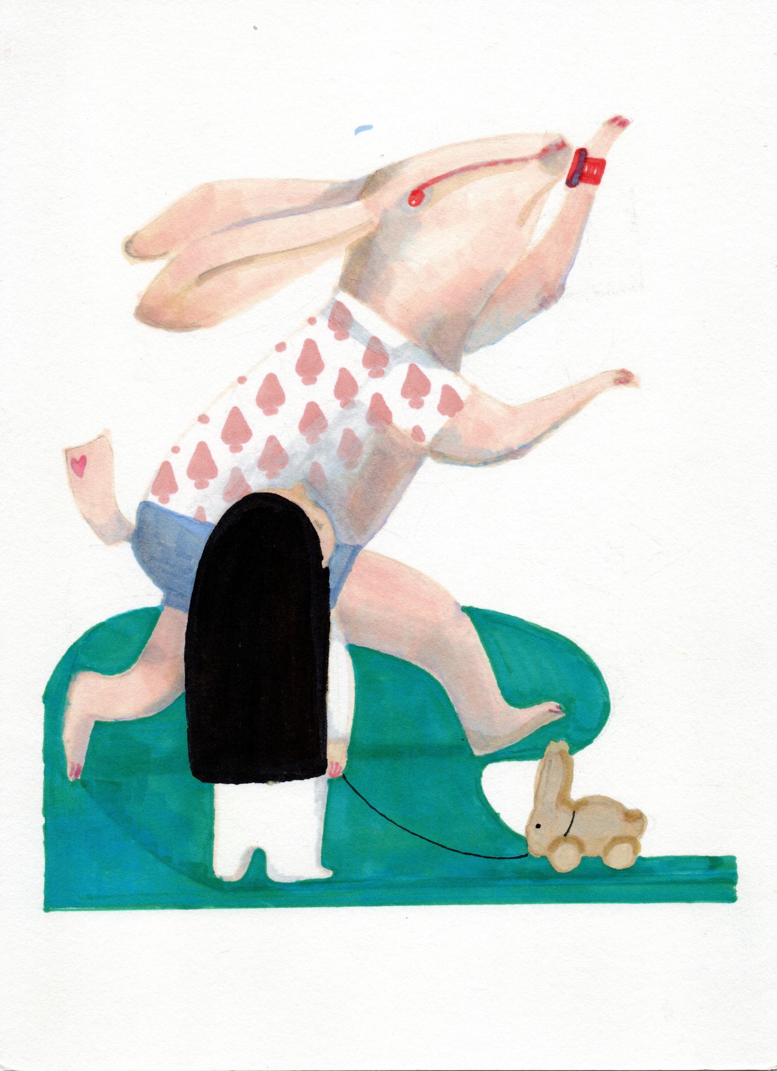 When Alice meet a rabbit